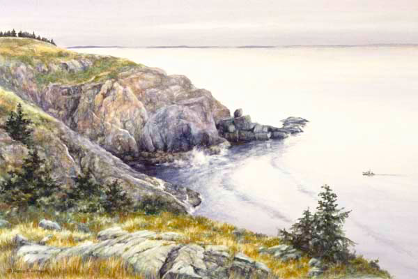 Monhegan cliffs